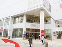 仙台パルコを建物沿いに左へ進みます。【画像】