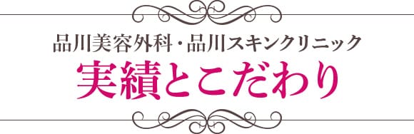 品川美容外科・品川スキンクリニック 実績とこだわり【画像】