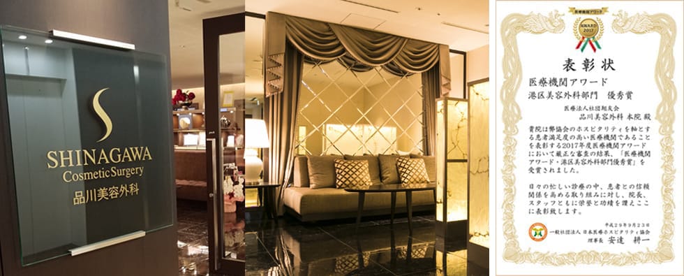 港区・美容皮膚科最優秀賞 品川美容外科 品川本院