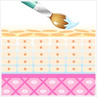 薬剤を塗布して古い角質や肌の汚れを除去【画像】