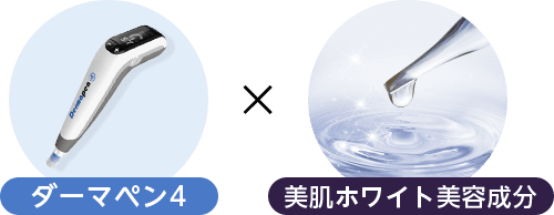 ダーマペン4×美肌ホワイト美容成分【画像】