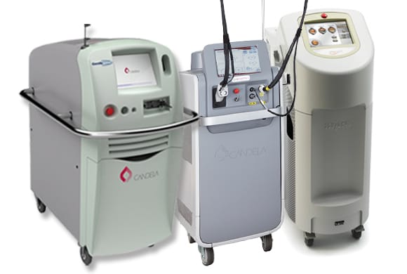 医療レーザー脱毛に使用するFDA認可のアレキサンドライトレーザー