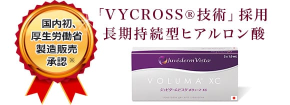 国内初、厚生労働省製造販売承認 「VYCROSS技術&reg;」採用長期持続型ヒアルロン酸【画像】