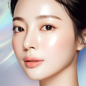 光沢美白【画像】