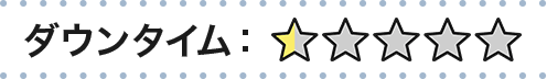ダウンタイム:星0.5