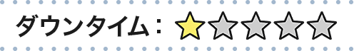 ダウンタイム:星1