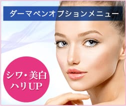 美肌ホワイト美容成分 シワ・美白・ハリUP ダーマペンオプションメニュー【画像】
